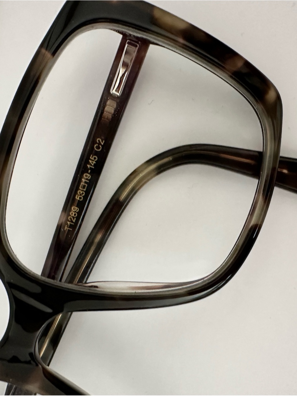 Oversized Tortoiseshell Square Prescription Eyeglass Frames - Translucent Brown